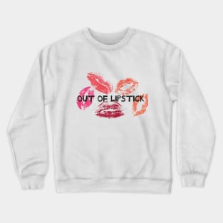 Out Of Lipstick With Lips Graphic illustration Crewneck Sweatshirt